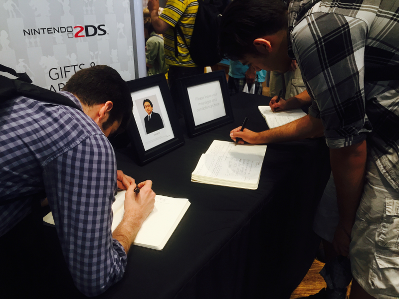 Illustration for article titled Satoru Iwata Memorial At The Nintendo World Store In NYC